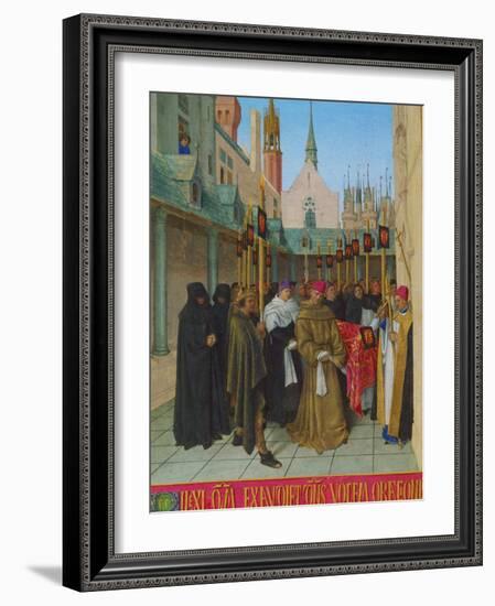 Les Heures D'Etienne Chavalier: Vespers for the Dead-Jean Fouquet-Framed Giclee Print