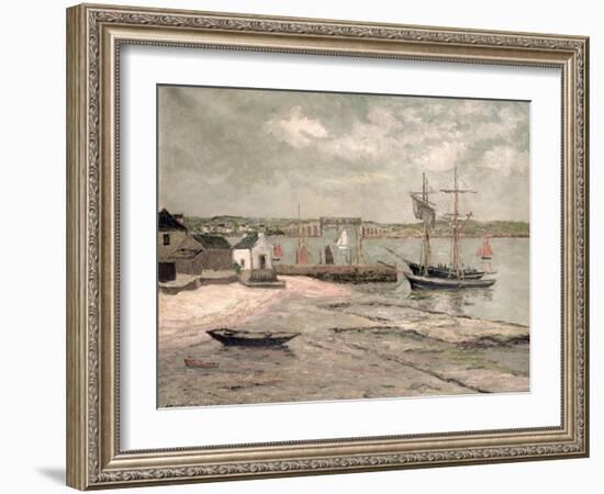 Les Huitrieres, La Trinite-Sur-Mer, Morbihan, 1912-Maxime Emile Louis Maufra-Framed Giclee Print