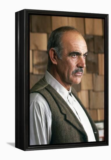 Les incorruptibles The untouchables by BrianDePalma with Sean Connery, 1987 (photo)-null-Framed Stretched Canvas