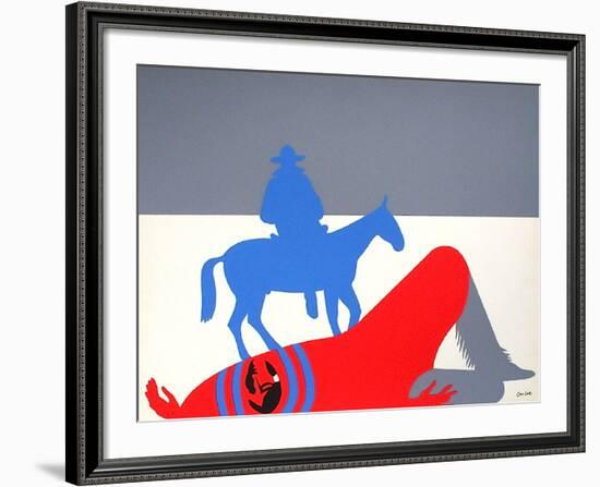 Les Indiens I-Jean Coulot-Framed Serigraph