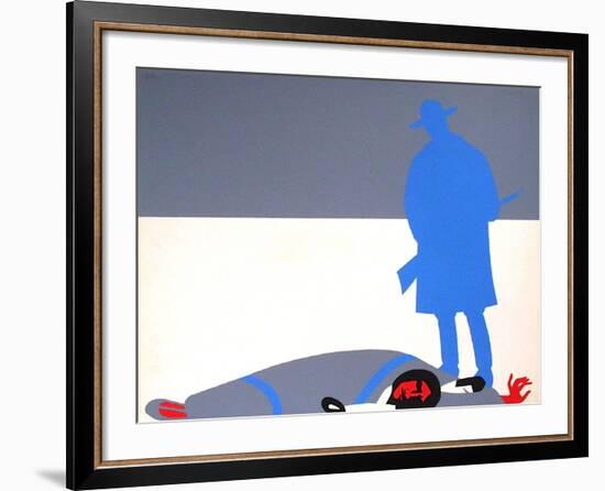 Les Indiens IV-Jean Coulot-Framed Serigraph