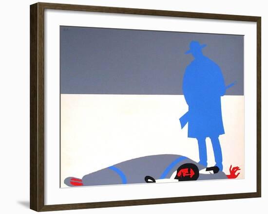 Les Indiens IV-Jean Coulot-Framed Serigraph