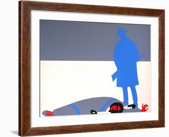Les Indiens IV-Jean Coulot-Framed Serigraph