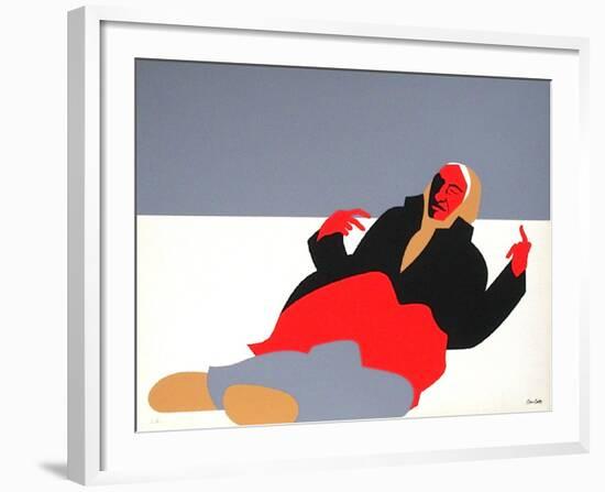 Les Indiens VI-Jean Coulot-Framed Serigraph