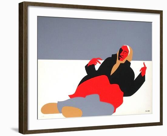 Les Indiens VI-Jean Coulot-Framed Serigraph