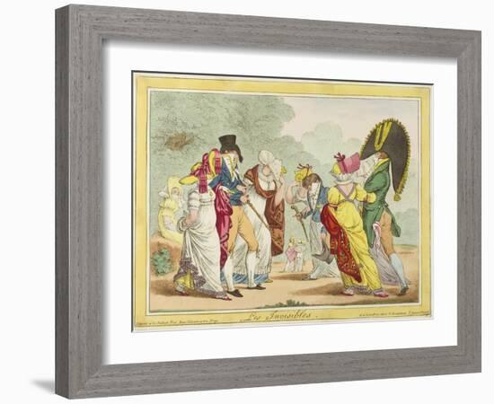 Les Invisibles, 1810-James Gillray-Framed Giclee Print