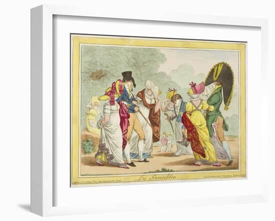 Les Invisibles, 1810-James Gillray-Framed Giclee Print