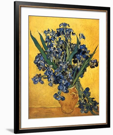 Les Iris-Vincent van Gogh-Framed Art Print