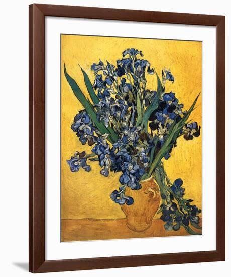 Les Iris-Vincent van Gogh-Framed Art Print