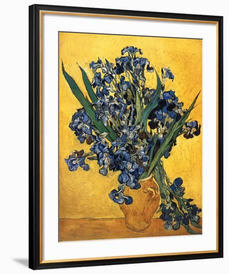 Les Iris-Vincent van Gogh-Framed Art Print