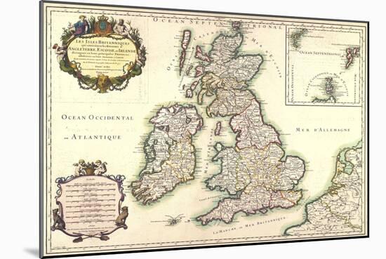 Les Isles Britanniques (...), C. 1650-null-Mounted Giclee Print