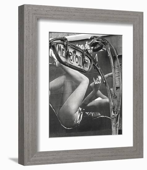 Les Jambes du Métro, Paris, 1971-Robert Doisneau-Framed Art Print