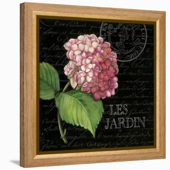 Les Jardin Geranium Sq.-Kimberly Poloson-Framed Stretched Canvas