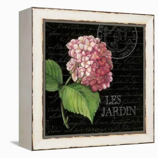 Les Jardin Geranium Sq.-Kimberly Poloson-Framed Stretched Canvas