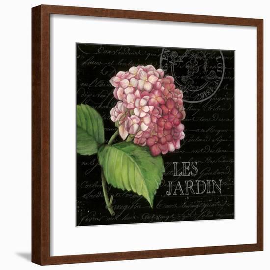 Les Jardin Geranium Sq.-Kimberly Poloson-Framed Art Print