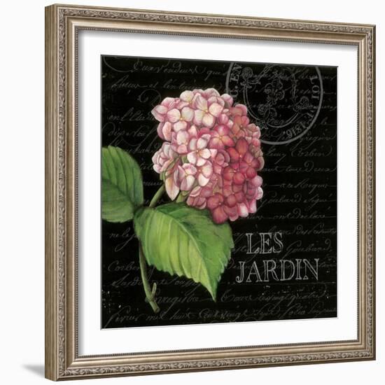 Les Jardin Geranium Sq.-Kimberly Poloson-Framed Art Print