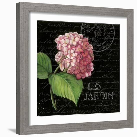 Les Jardin Geranium Sq.-Kimberly Poloson-Framed Art Print