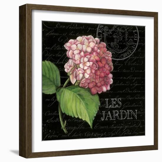 Les Jardin Geranium Sq.-Kimberly Poloson-Framed Art Print