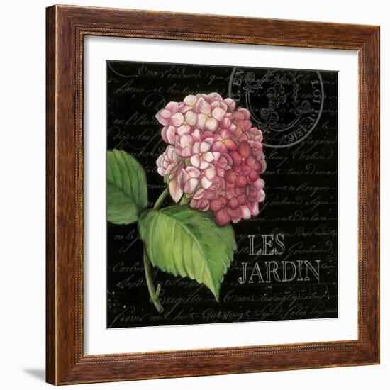 Les Jardin Geranium Sq.-Kimberly Poloson-Framed Art Print