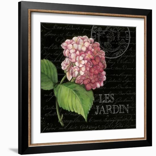 Les Jardin Geranium Sq.-Kimberly Poloson-Framed Art Print