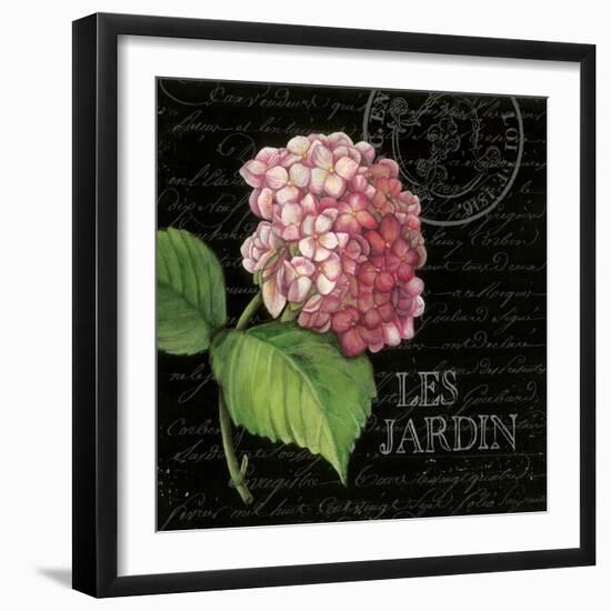 Les Jardin Geranium Sq.-Kimberly Poloson-Framed Art Print