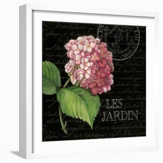 Les Jardin Geranium Sq.-Kimberly Poloson-Framed Art Print