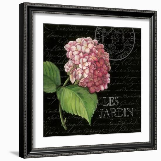 Les Jardin Geranium Sq.-Kimberly Poloson-Framed Art Print