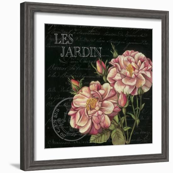 Les Jardin Roses Sq.-Kimberly Poloson-Framed Art Print