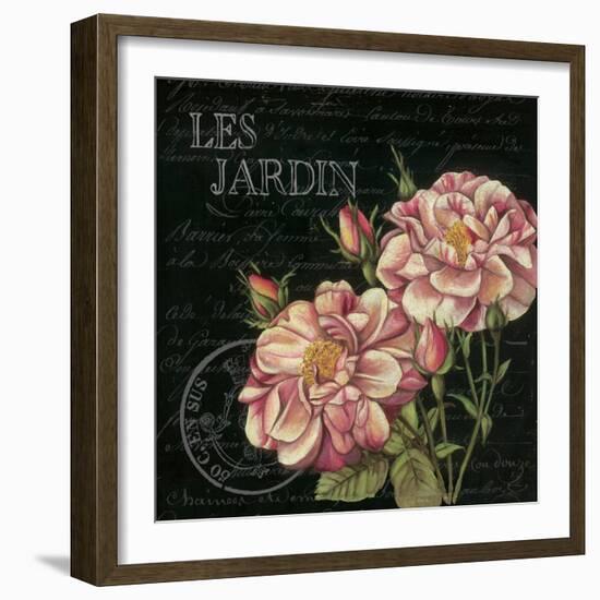 Les Jardin Roses Sq.-Kimberly Poloson-Framed Art Print