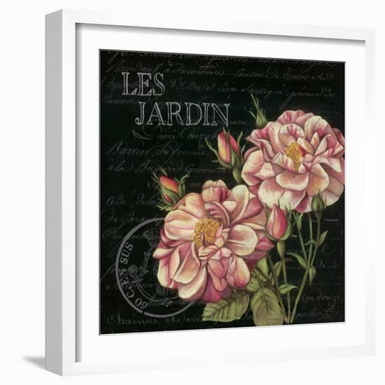 Les Jardin Roses Sq.-Kimberly Poloson-Framed Art Print