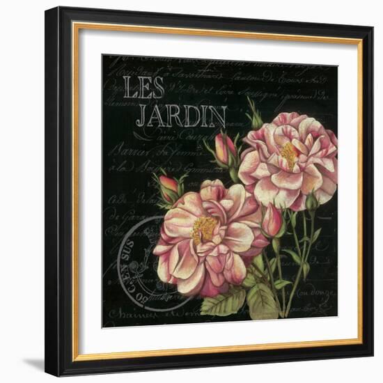 Les Jardin Roses Sq.-Kimberly Poloson-Framed Art Print