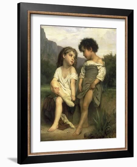 Les Jeunes Baigneuses, 1879-William Adolphe Bouguereau-Framed Giclee Print