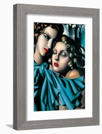 Les Jeunes Filles-Tamara de Lempicka-Framed Premium Giclee Print