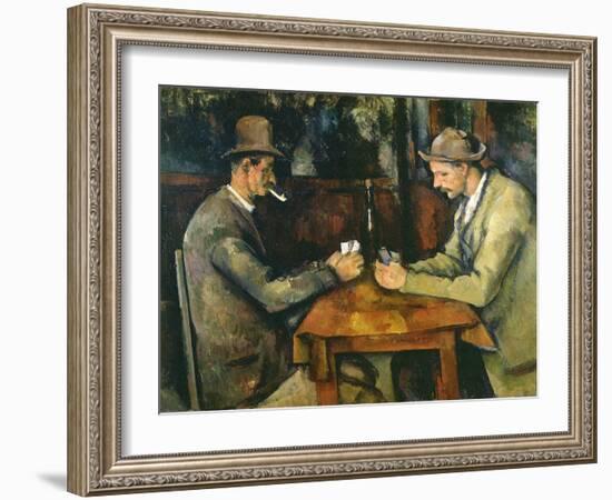 Les joueurs de cartes-Paul Cézanne-Framed Giclee Print