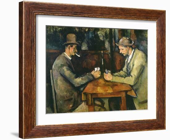 Les joueurs de cartes-Paul Cézanne-Framed Giclee Print