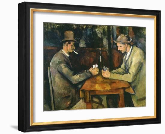 Les joueurs de cartes-Paul Cézanne-Framed Giclee Print