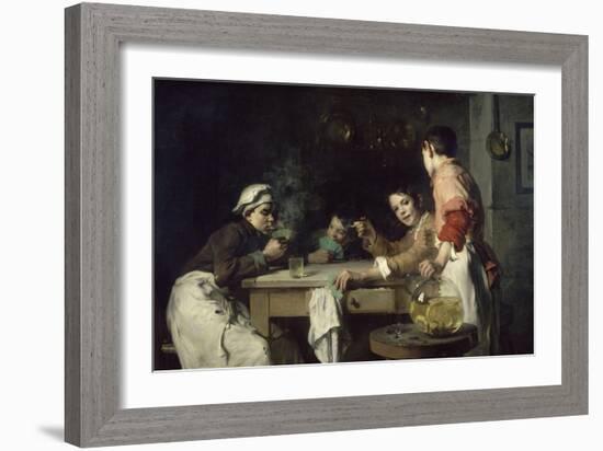 Les Joueurs de cartes-Joseph Bail-Framed Giclee Print