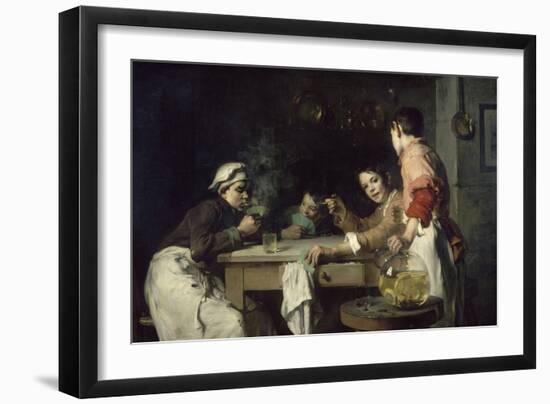 Les Joueurs de cartes-Joseph Bail-Framed Giclee Print