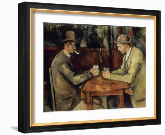 Les Joueurs de cartes-Paul Cézanne-Framed Giclee Print