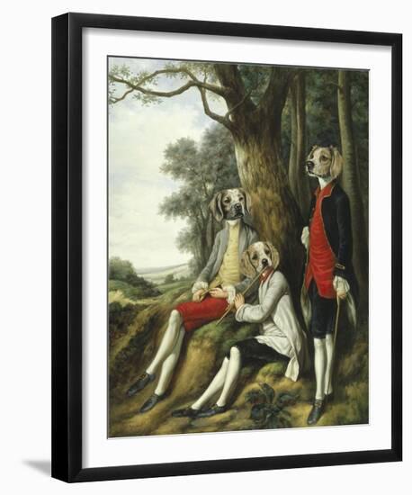 Les Joueurs de Flute-Thierry Poncelet-Framed Premium Giclee Print