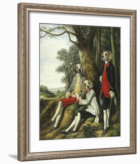 Les Joueurs de Flute-Thierry Poncelet-Framed Premium Giclee Print