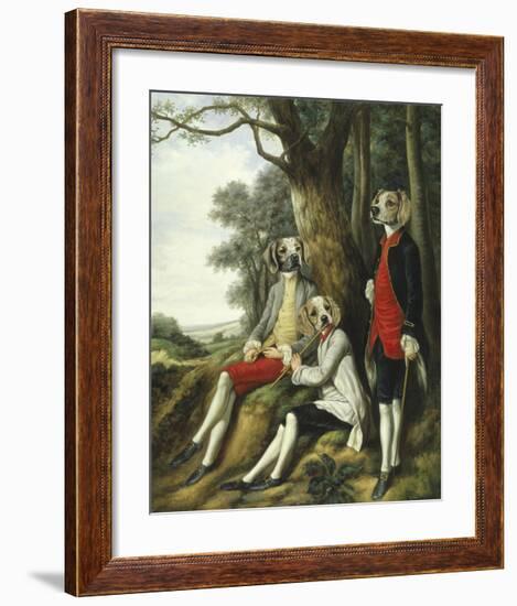 Les Joueurs de Flute-Thierry Poncelet-Framed Premium Giclee Print