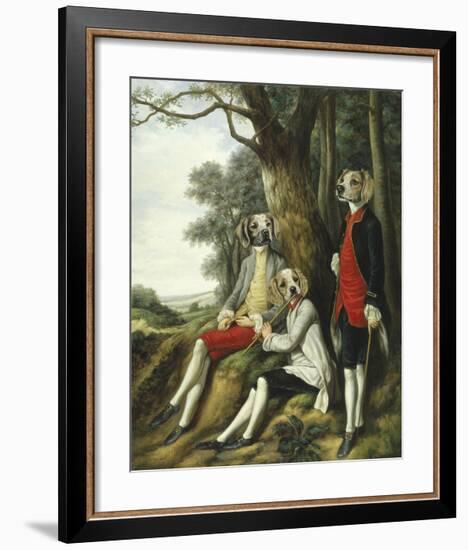 Les Joueurs de Flute-Thierry Poncelet-Framed Premium Giclee Print