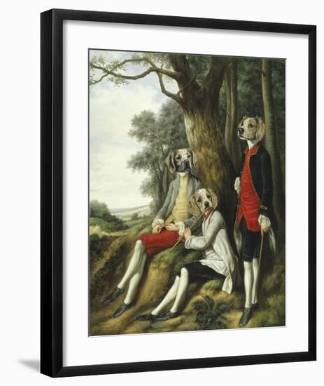 Les Joueurs de Flute-Thierry Poncelet-Framed Premium Giclee Print