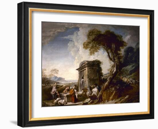 Les Laveuses-Francois Boucher-Framed Giclee Print