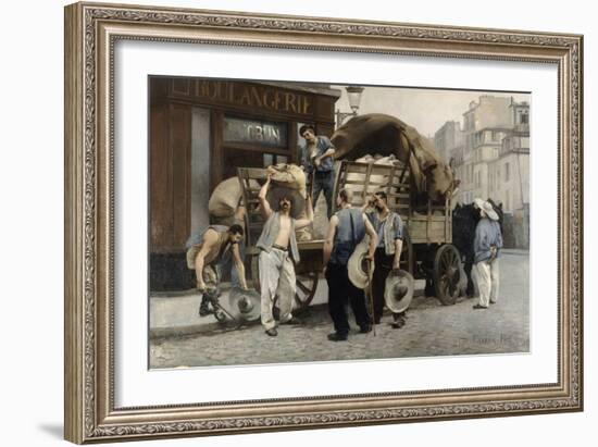 Les livreurs de farine-Pierre Carrier-belleuse-Framed Giclee Print