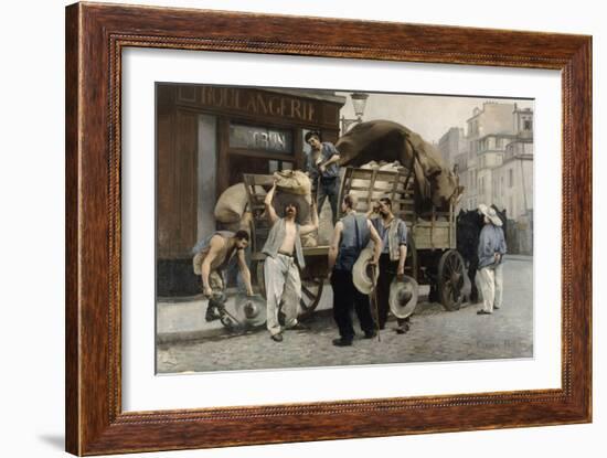 Les livreurs de farine-Pierre Carrier-belleuse-Framed Giclee Print