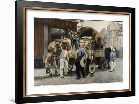 Les livreurs de farine-Pierre Carrier-belleuse-Framed Giclee Print