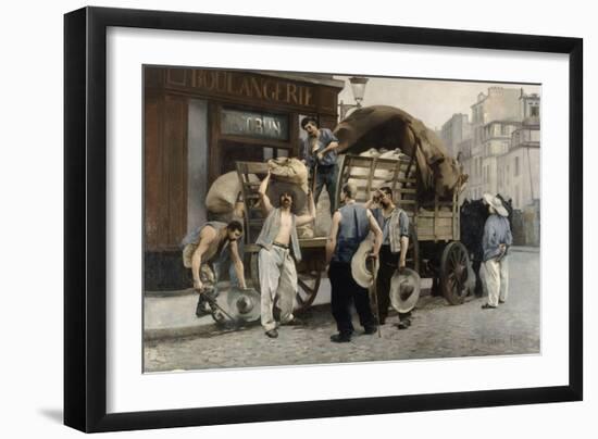 Les livreurs de farine-Pierre Carrier-belleuse-Framed Giclee Print