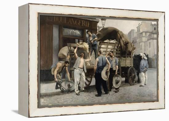 Les livreurs de farine-Pierre Carrier-belleuse-Framed Premier Image Canvas